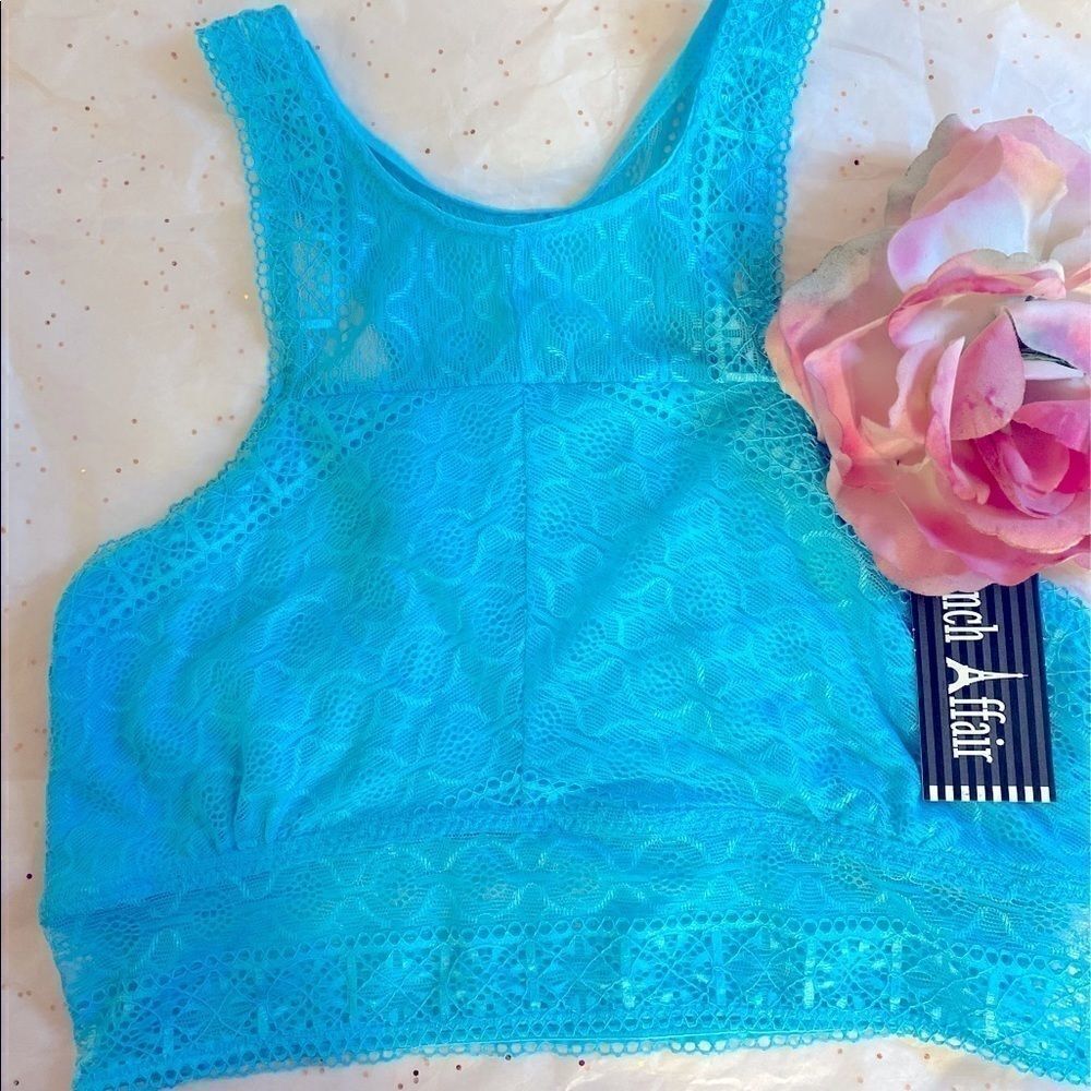 🛍 French Affair Lace Blue Radiance Bralette